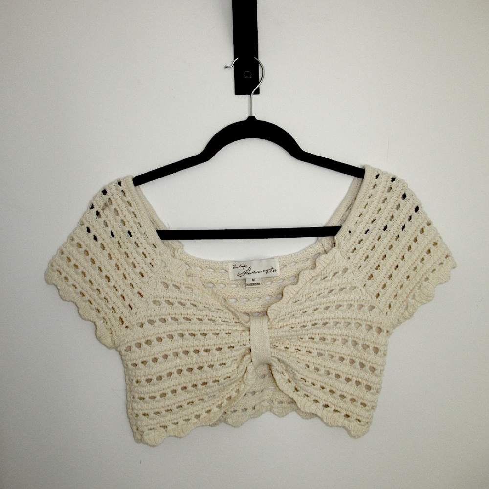 Cropped Crochet Top - Picture 1 of 2